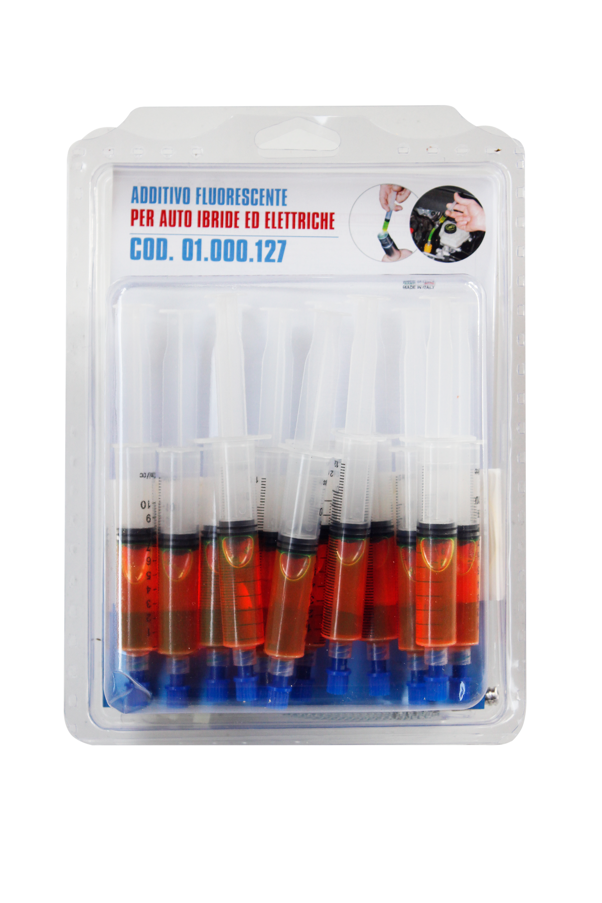 UV-spårmedel för hybridfordon, 12 × 7,5 ml med adapter