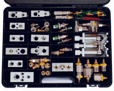 Fodral med adaptrar (för expansionsventiler och filter)