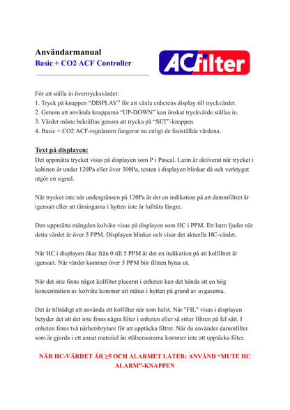 ACF-Styrenhet Basic
